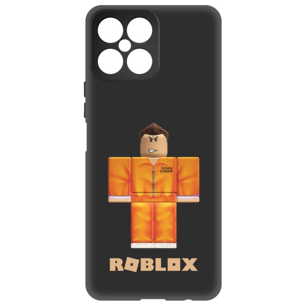 

Чехол-накладка Софт Roblox-Заключенный для Honor X8, Черный