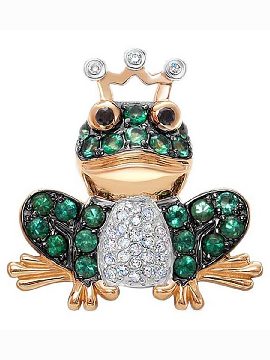 

Кулон из красного золота с бриллиантом, изумрудом Vesna jewelry 31782-156-28-00, 31782-156-28-00