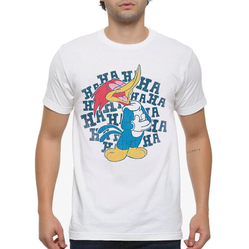 

Футболка мужская Dream Shirts Дятел Вуди 10007042 белая XL, Дятел Вуди 10007042