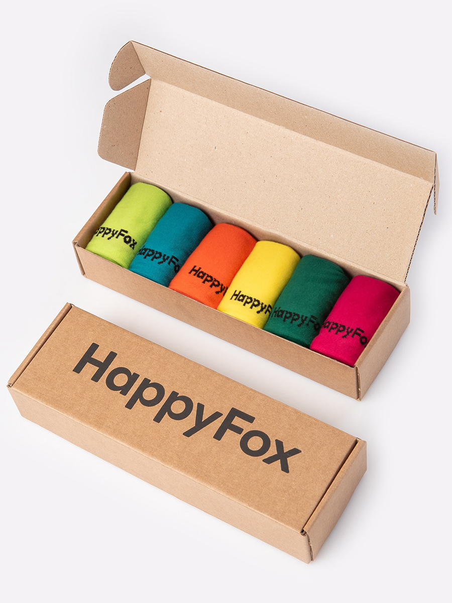 Носки детские HappyFox HFET3001NK, яркий микс, 22-24 наклейки eva праздник глиттер микс размеров и ов 8 гр
