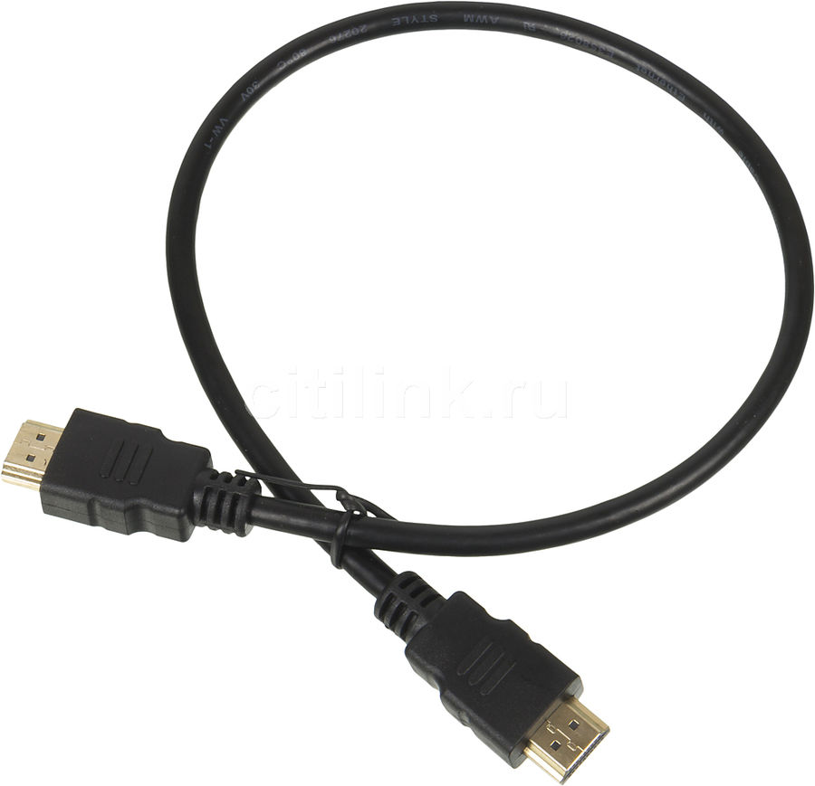 Кабель LAZSO WH-111 HDMI - HDMI 0,5м Black