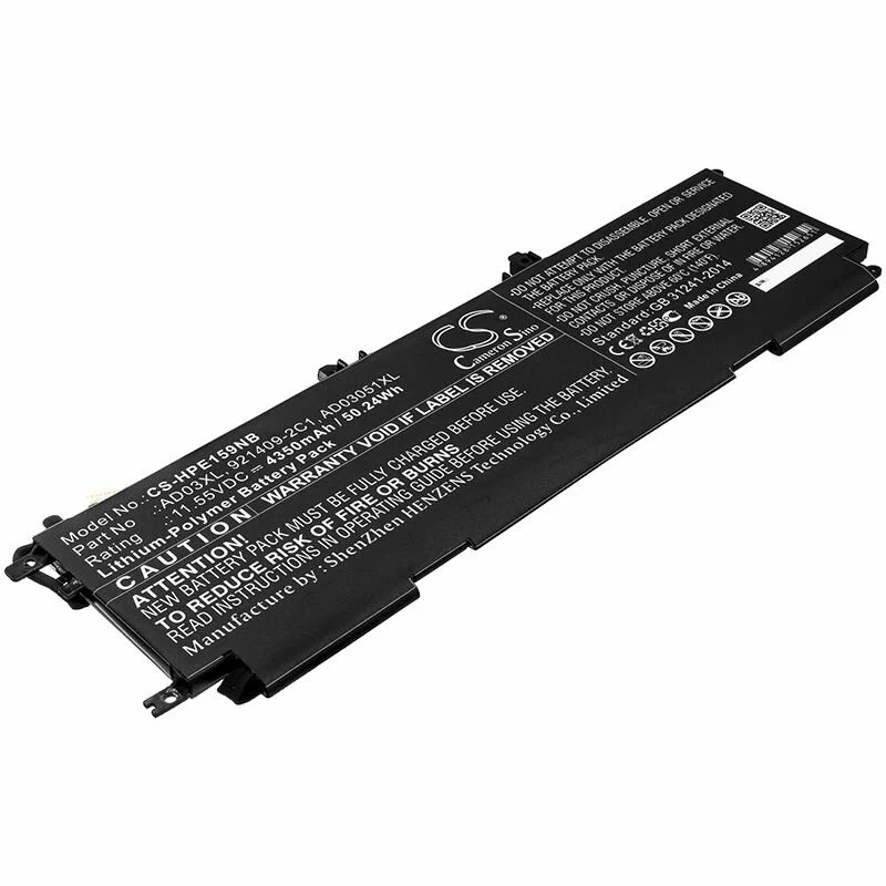 

Аккумулятор для ноутбука Cameron Sino CS-HPE159NB 4350 мАч 11,55В (BAT00191605M), CS-HPE159NB