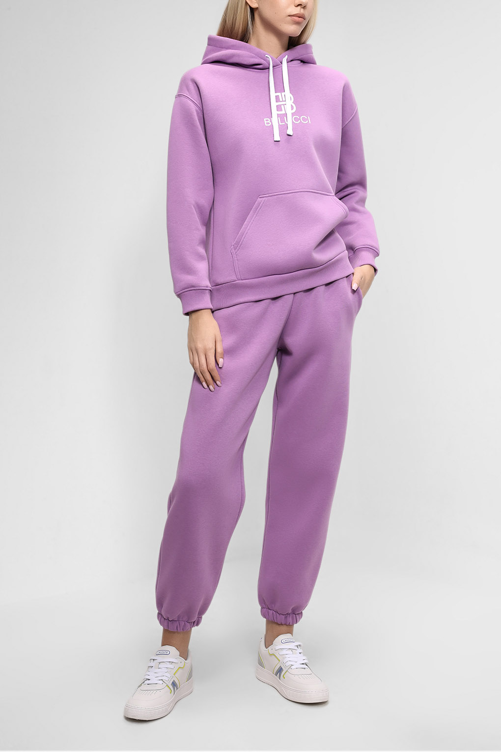 

Спортивные брюки женские Belucci BL22082133CD-039 фиолетовые L, Фиолетовый, BL22082133CD-039