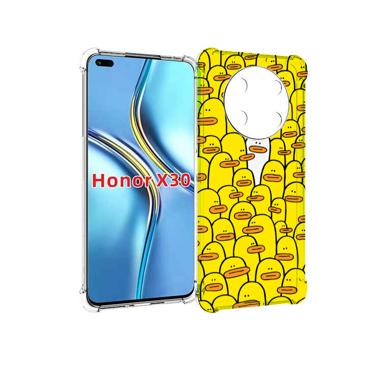 

Чехол MyPads белый среди желтых для Honor X30 / Magic4 Lite 5G, Прозрачный, Tocco