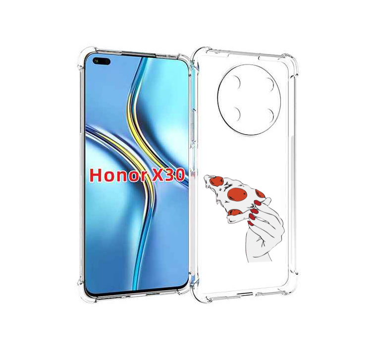 

Чехол MyPads белая-пицца для Honor X30 / Magic4 Lite 5G, Прозрачный, Tocco