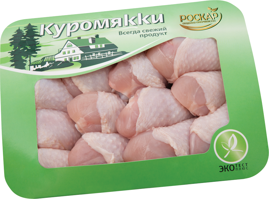 

Голень цыпленка-бройлера Роскар Куромякки охлажденная 750 г, бройлер; охлажденное мясо