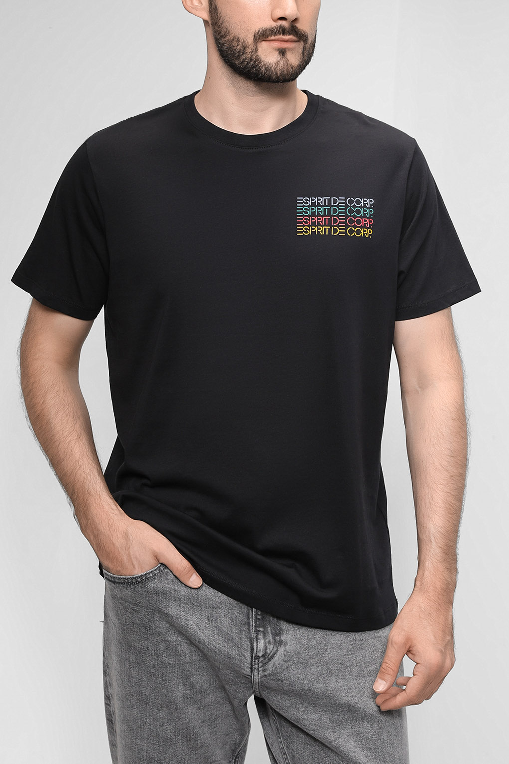 

Футболка мужская Esprit 992CC2K302 черная S, 992CC2K302