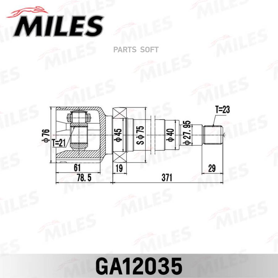 

MILES ШРУС Ford Focus 98 04 Focus Estate 1.6 99 04 внутр правый