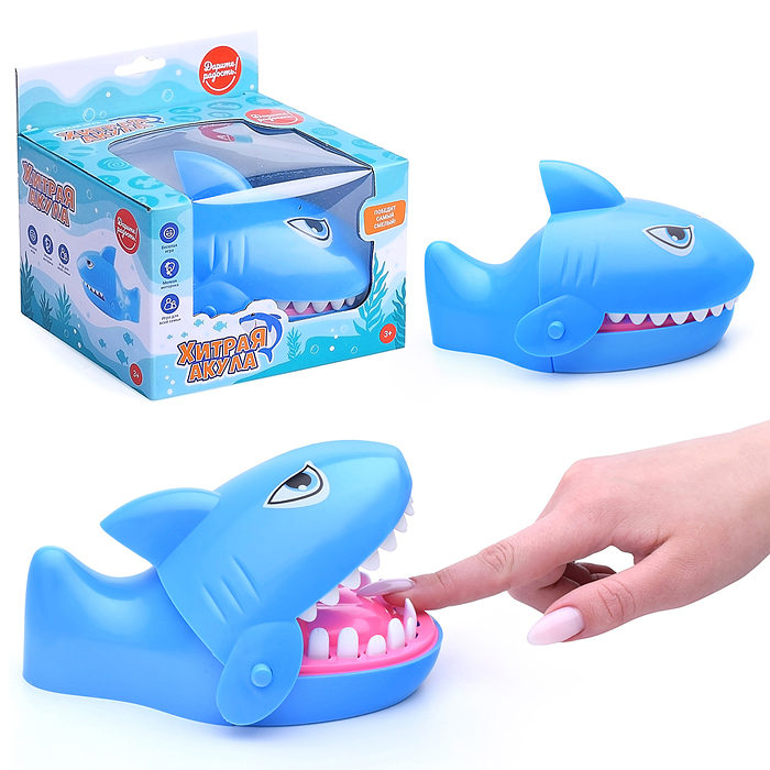 Игрушка-хваталка для малышей Дарите радость! Хитрая акула UT0067 в коробке