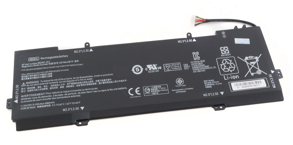 

Аккумуляторная батарея KB06XL для ноутбука HP Spectre x360 15-bl000ur Series, p/n: 902499-