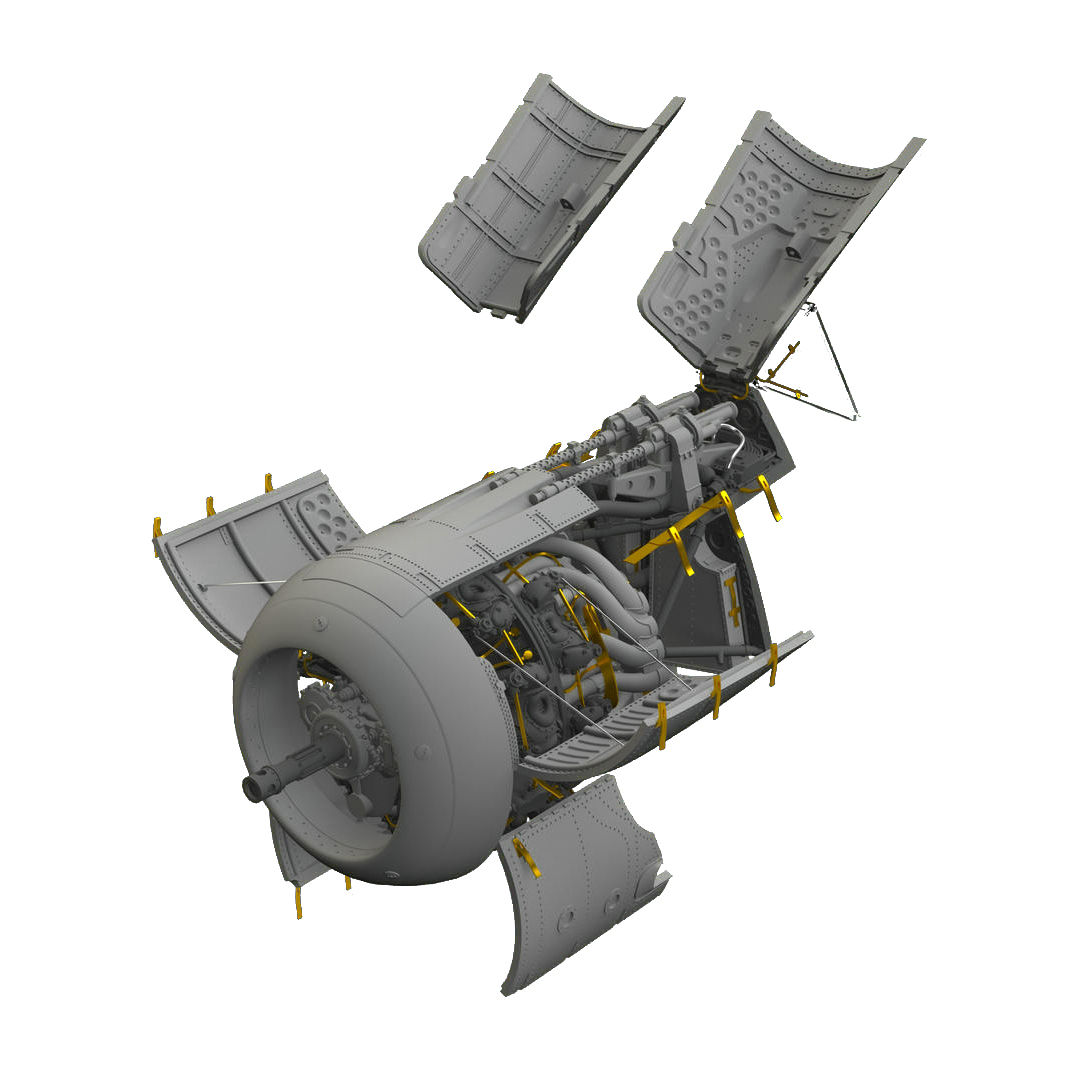 фото Набор дополнений eduard 648408 fw 190a-5 engine & fuselage guns