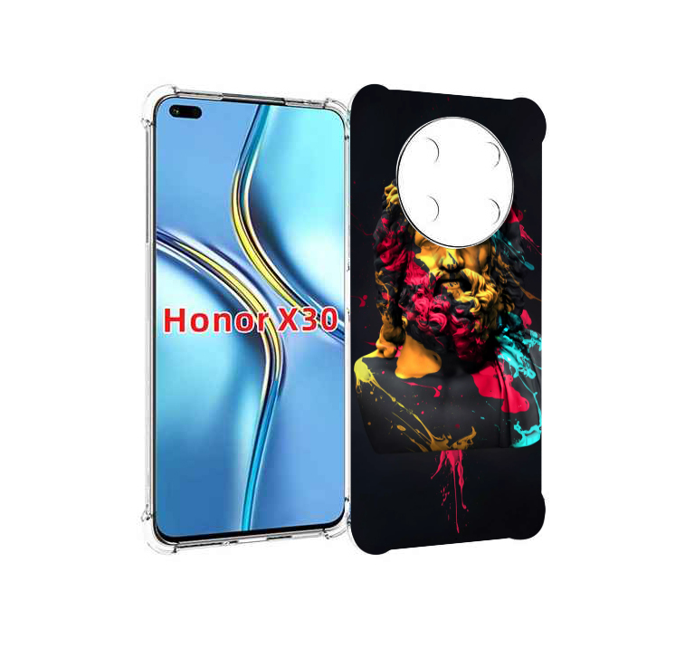 

Чехол MyPads арт-статуя-краски для Honor X30 / Magic4 Lite 5G, Прозрачный, Tocco