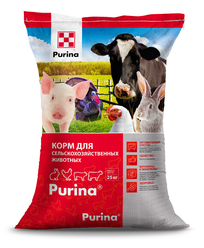 Комбикорм для коз и овец Purina, повышение иммунитета 25 кг