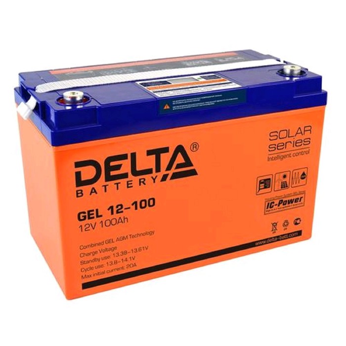 

Аккумуляторная батарея Delta GEL 12-100, 12 В, 100 А/ч