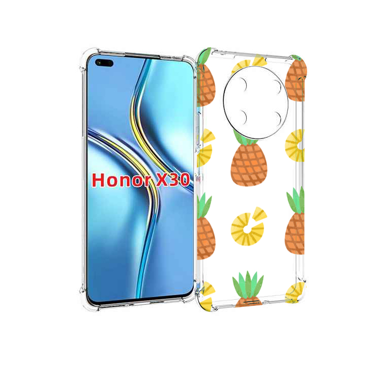 

Чехол MyPads ананасики для Honor X30 / Magic4 Lite 5G, Прозрачный, Tocco