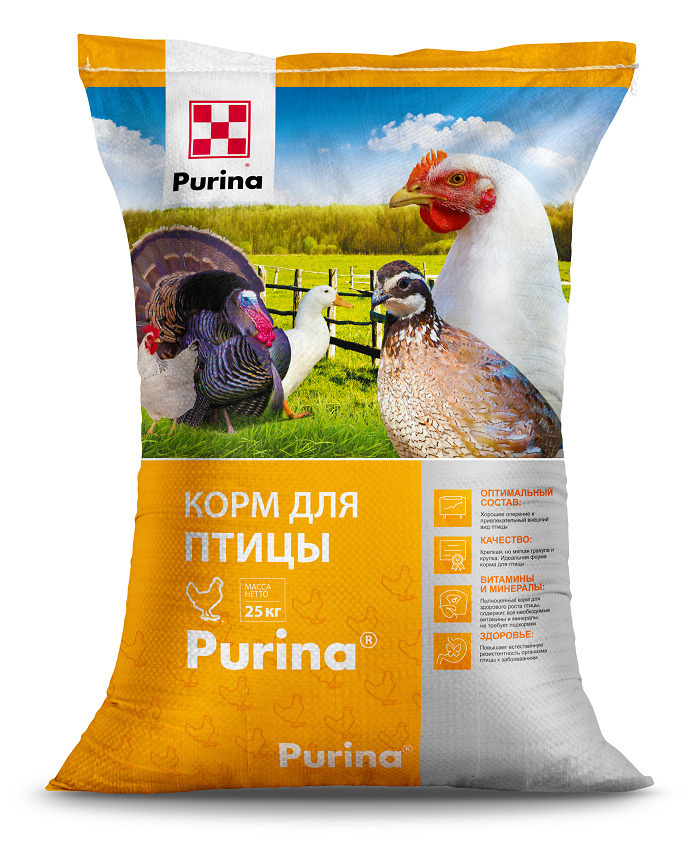 

Комбикорм для молодняка яичной птицы Purina 25 кг