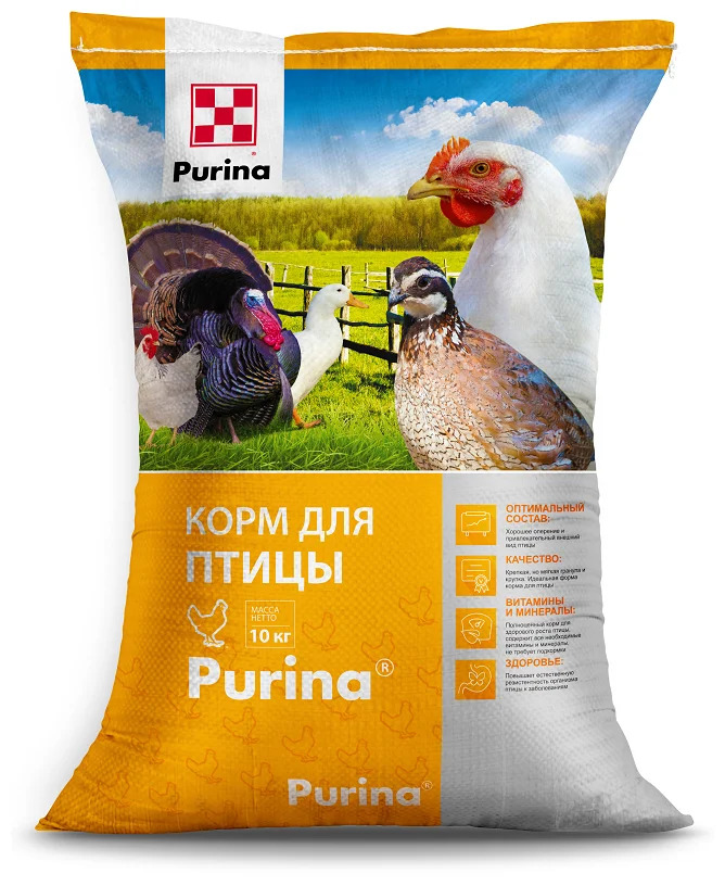 

Комбикорм Стартер для молодняка яичной птицы Purina 10 кг