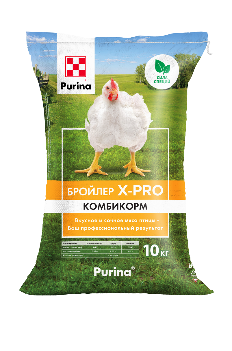 Комбикорм Старт для бройлеров Purina X-PRO, 10 кг