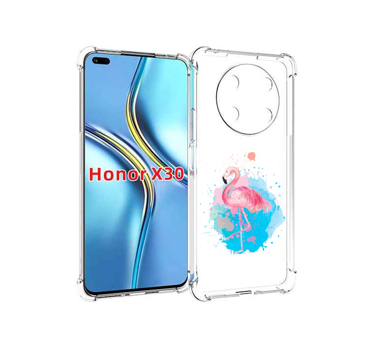 

Чехол MyPads акварельное-фламинго для Honor X30 / Magic4 Lite 5G, Прозрачный, Tocco