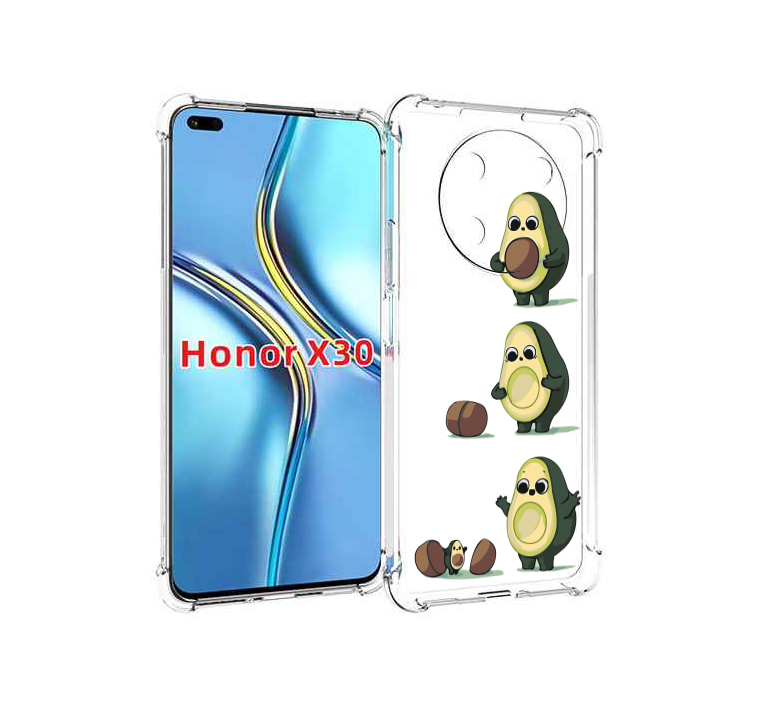 

Чехол MyPads авокадо-с-малышом для Honor X30 / Magic4 Lite 5G, Прозрачный, Tocco