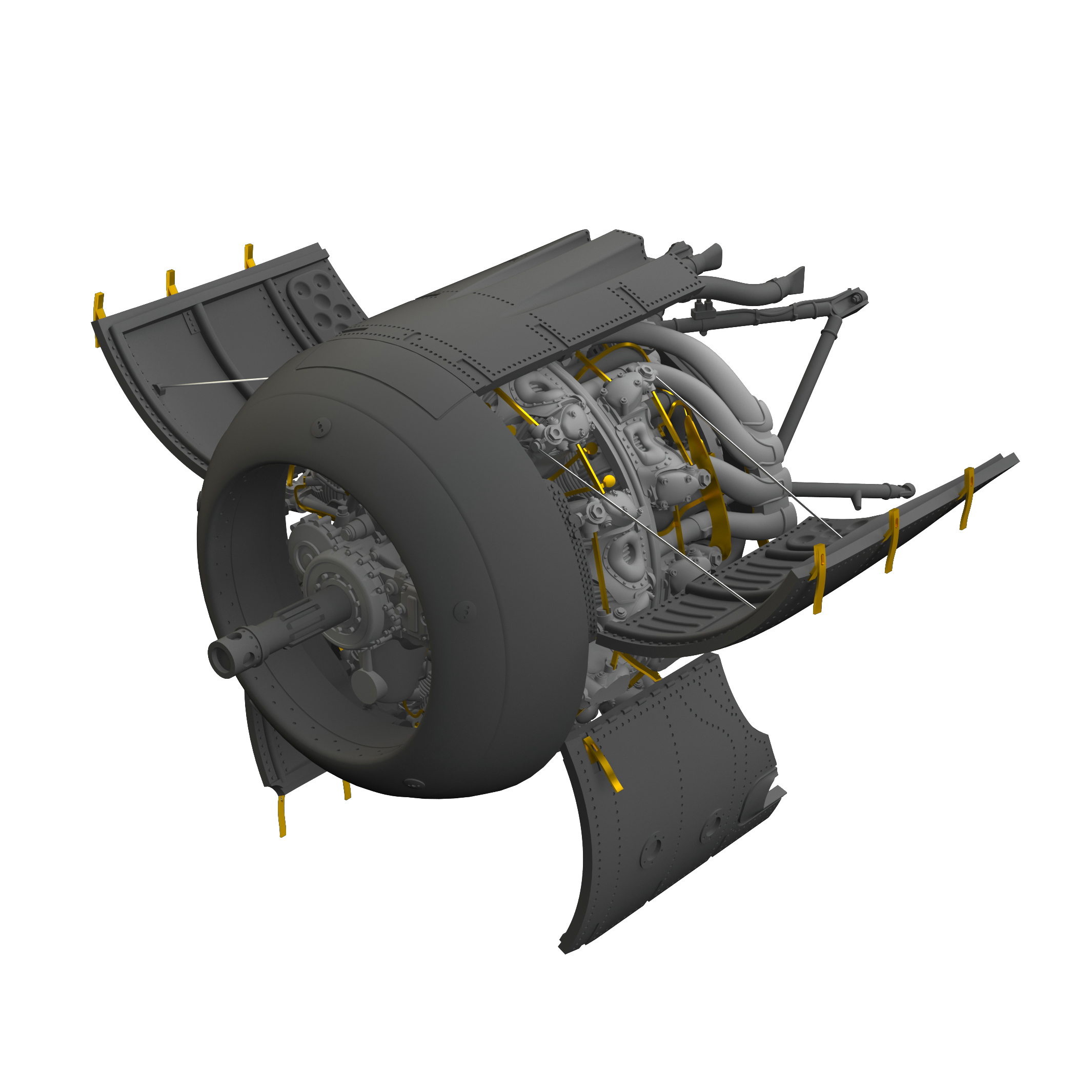 фото Набор дополнений eduard 648391 fw 190a-5 engine