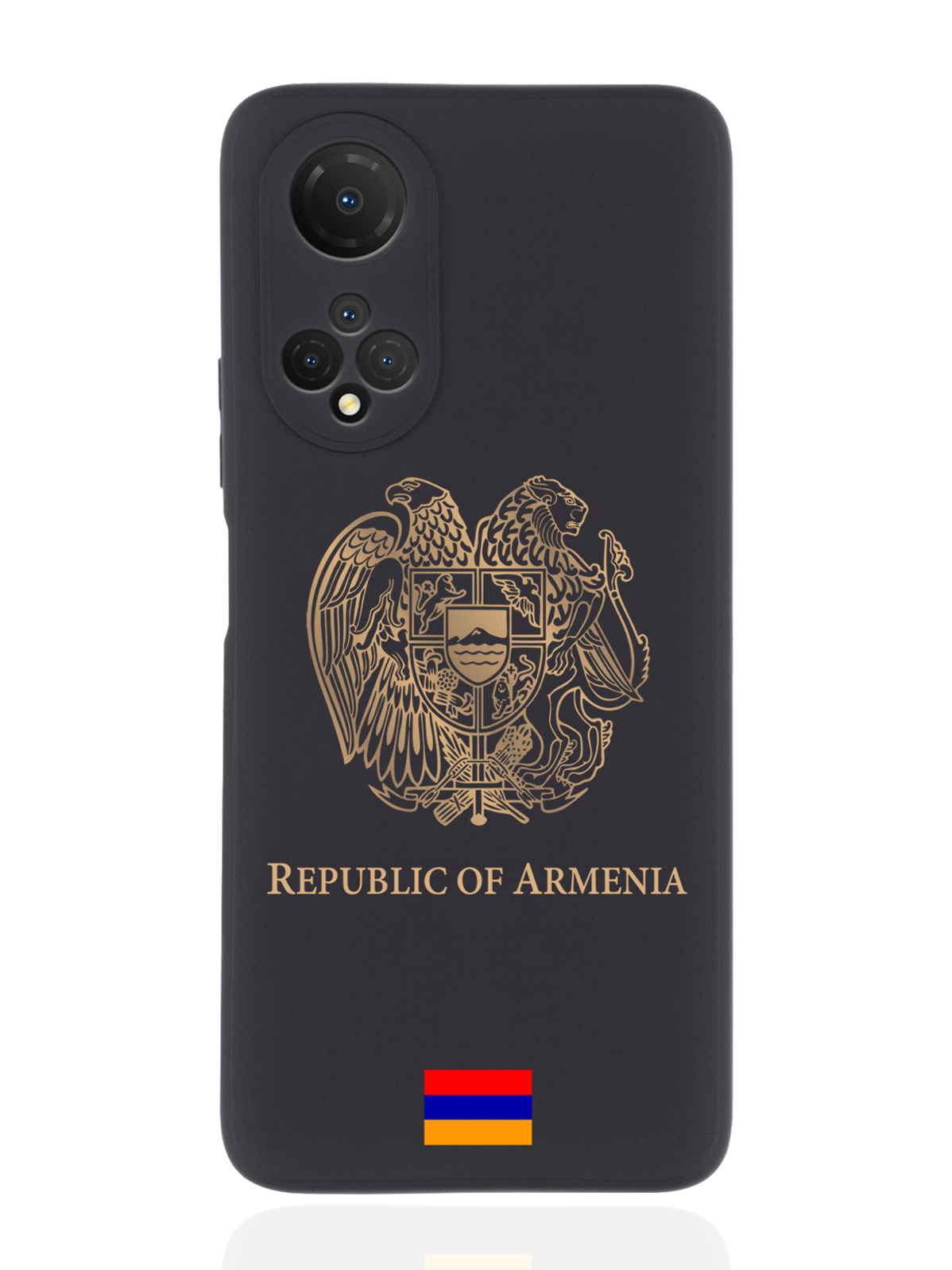 

Чехол SignumCase для Honor X7 Золотой Герб Армении черный, Золотистый;черный