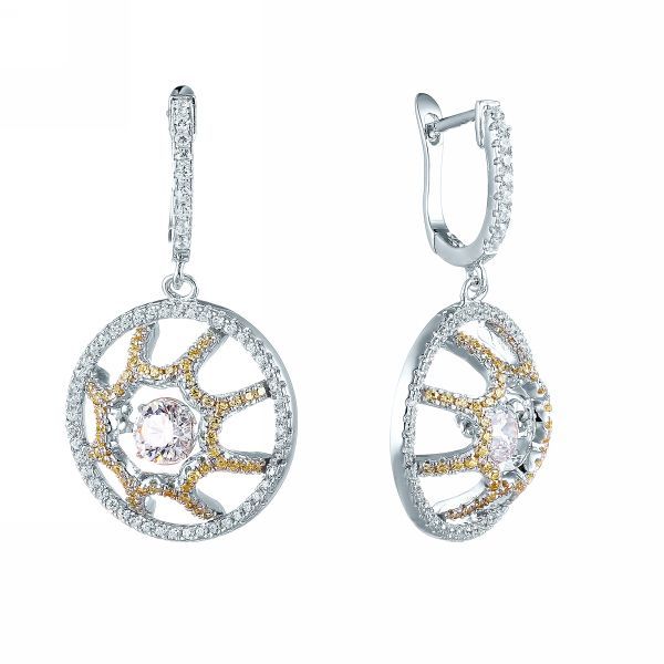 

Серьги женские из серебра Джей Ви SE32822A2, фианит, SE32822A2
