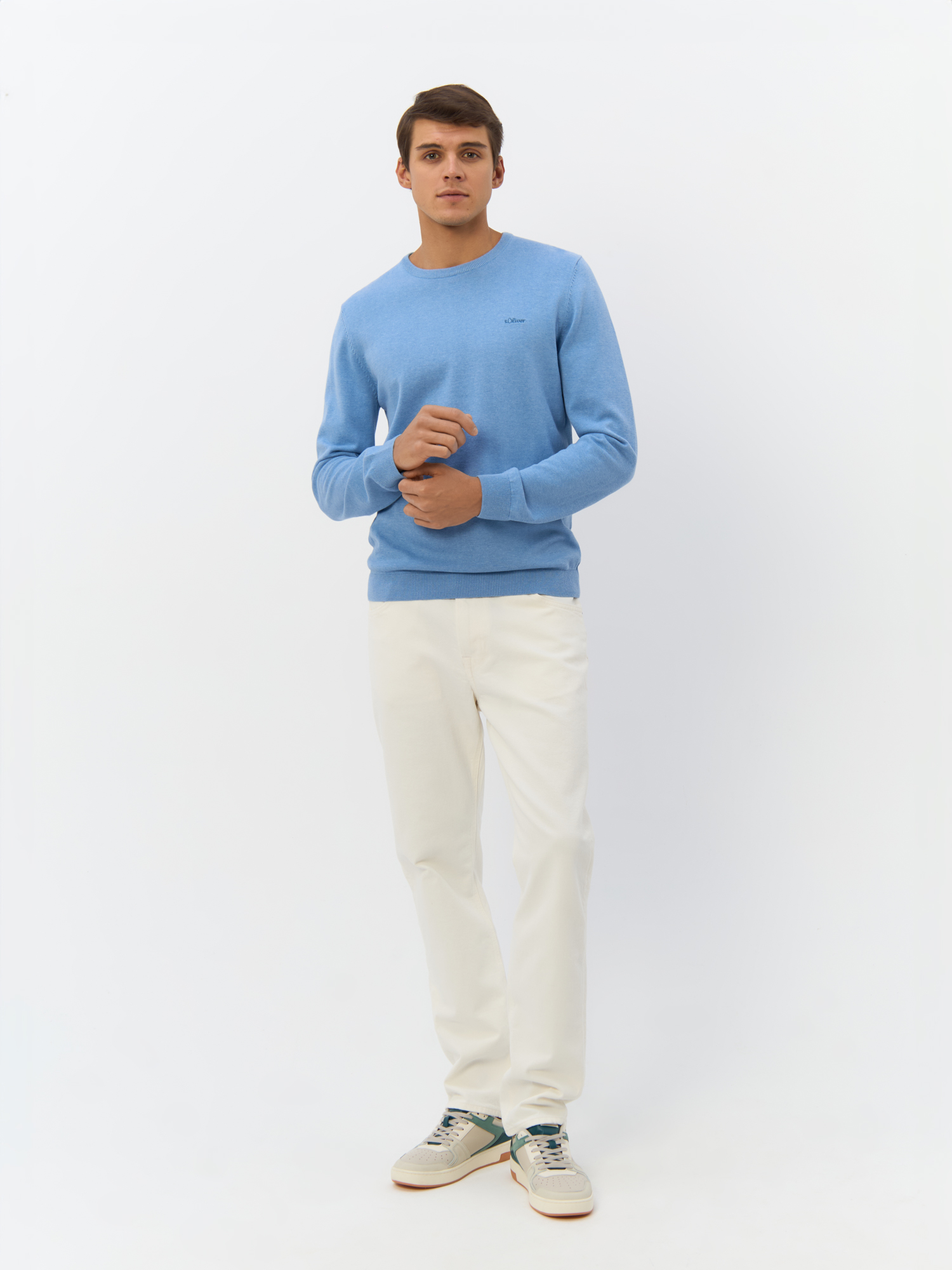 Пуловер мужской QS by s. Oliver 2143280/53W0 синий L
