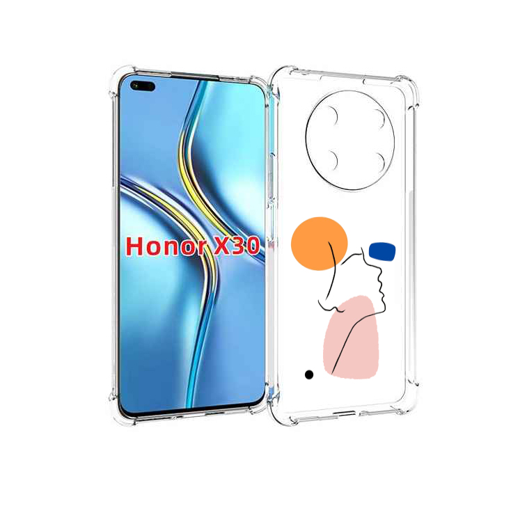 

Чехол MyPads абстракция девушки женский для Honor X30 / Magic4 Lite 5G, Прозрачный, Tocco