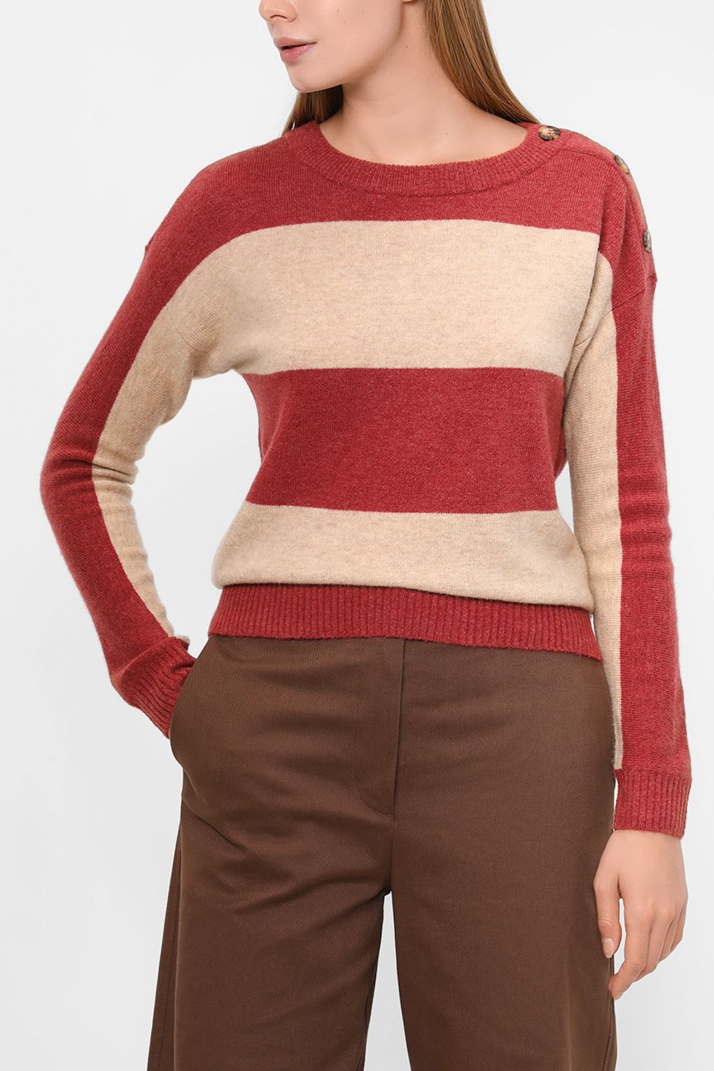 

Джемпер женский Esprit Casual 992EE1I347 красный XS, 992EE1I347