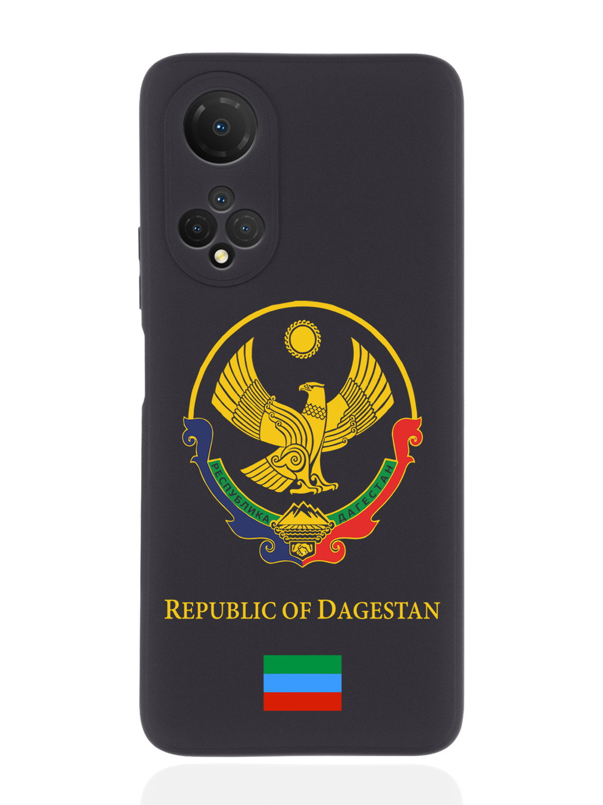 

Чехол SignumCase для Honor X7 Герб Дагестана черный, Разноцветный