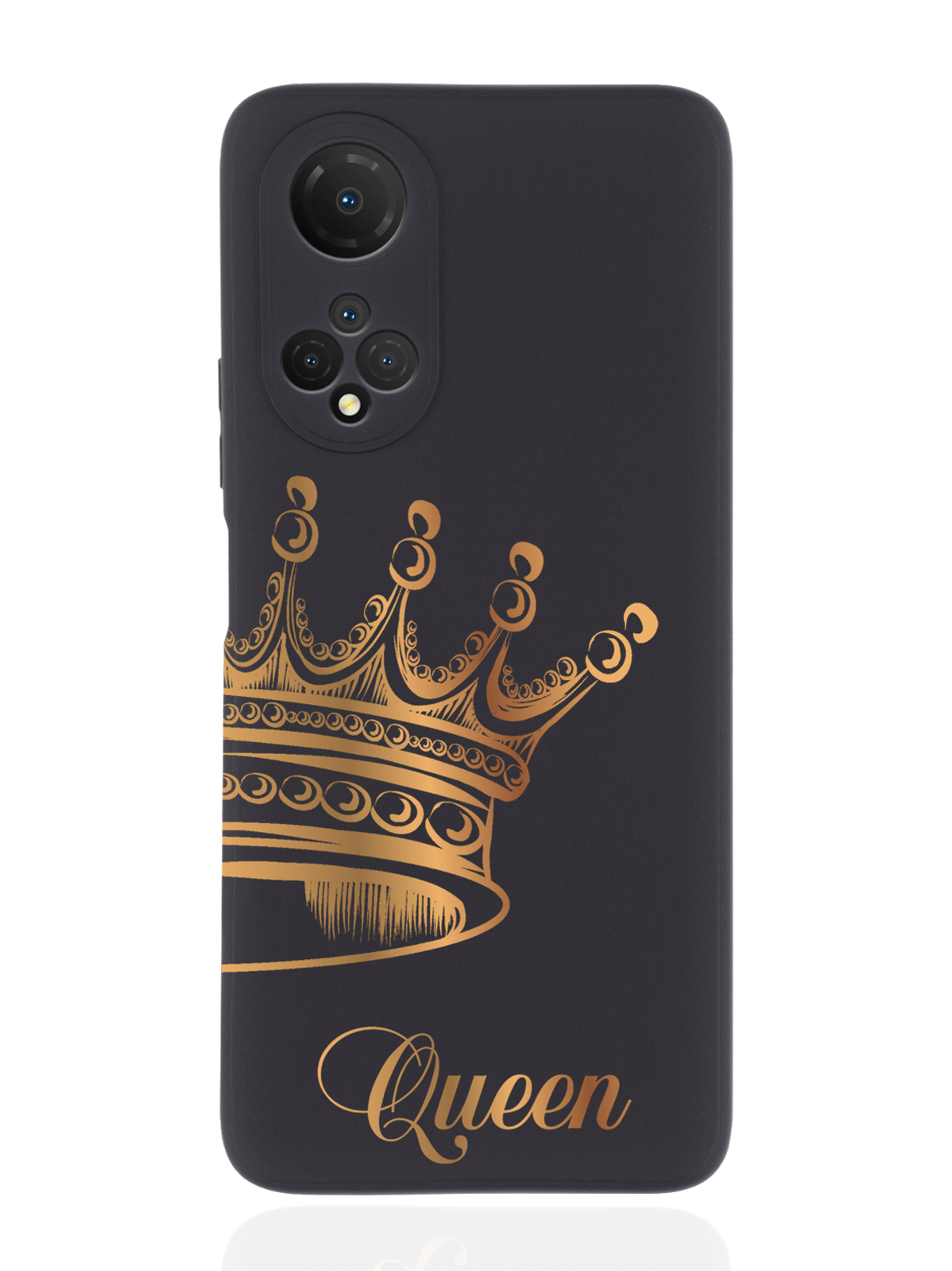 фото Чехол musthavecase для honor x7 парный чехол корона queen черный