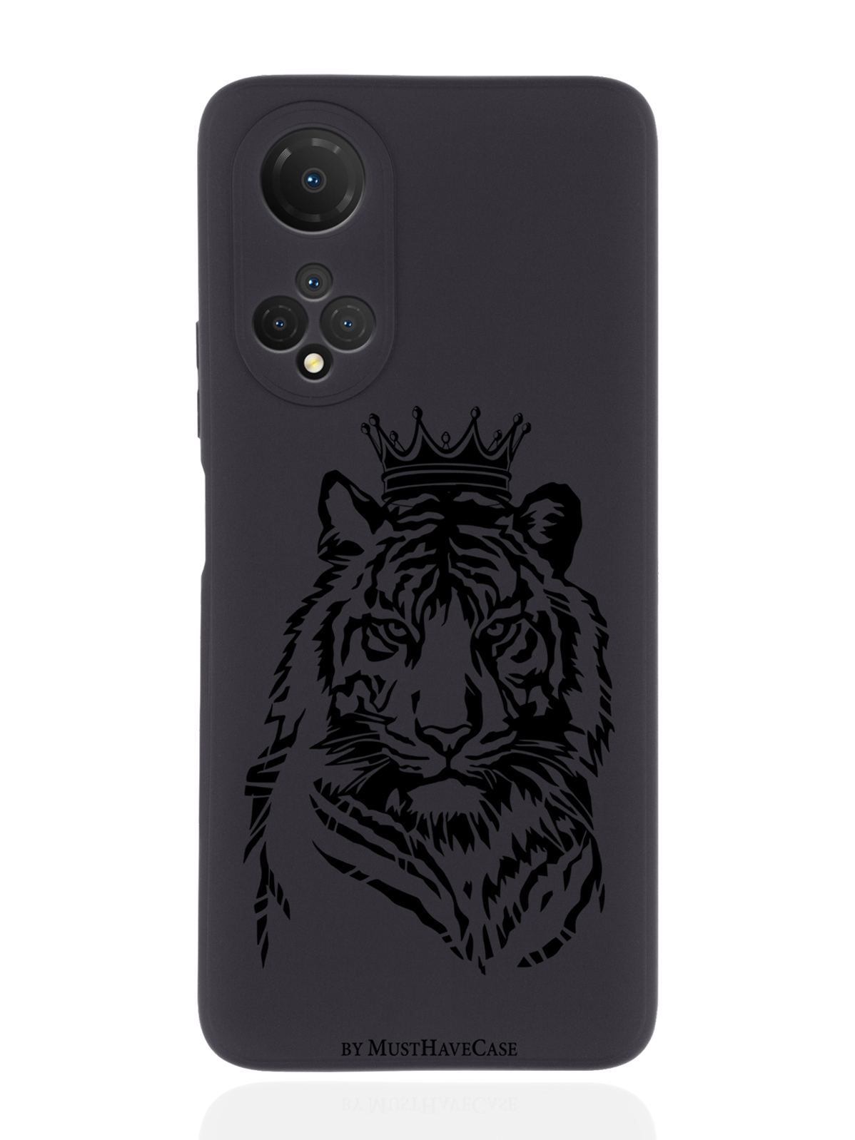 

Чехол MustHaveCase для Honor X7 Тигр с Короной черный
