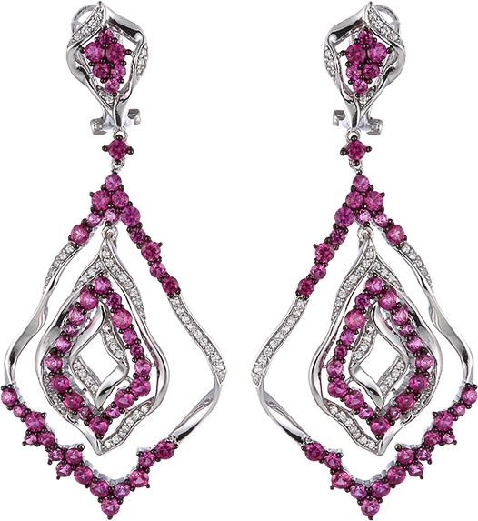 

Серьги женские из серебра Джей Ви SE01822CZRSW-1, фианит, SE01822CZRSW-1