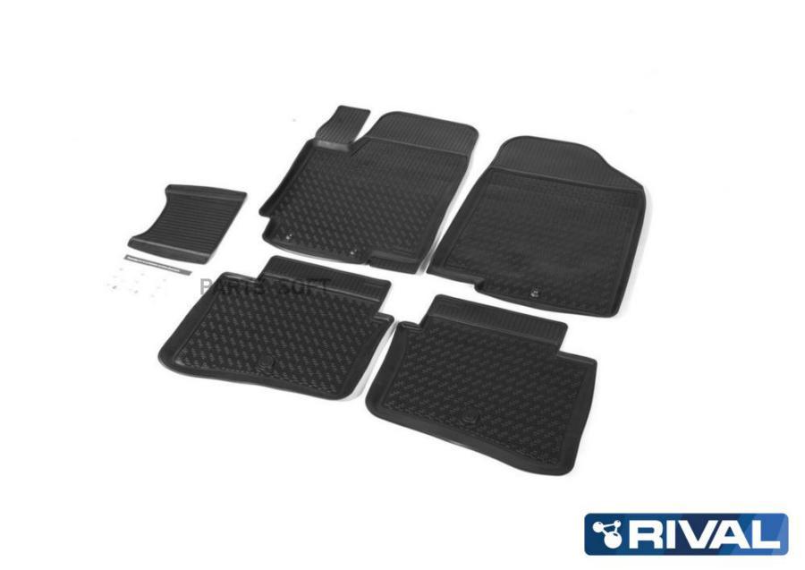

Коврики в салон RIVAL для Hyundai Solaris I SD, HB 2010-2017, без крепежа, 5 шт., 12305001