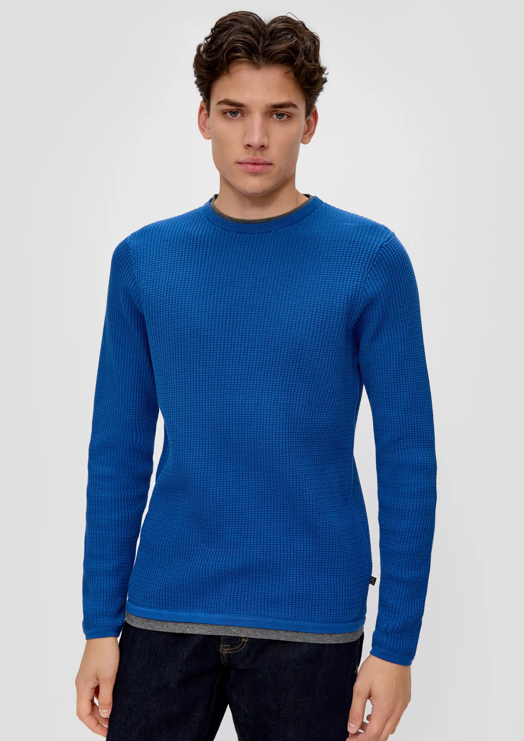 Пуловер мужской QS by s.Oliver 2138583/5539 синий XL