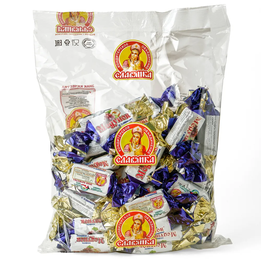 

Конфеты Медунок глазированные, с изюмом, 6x1 кг