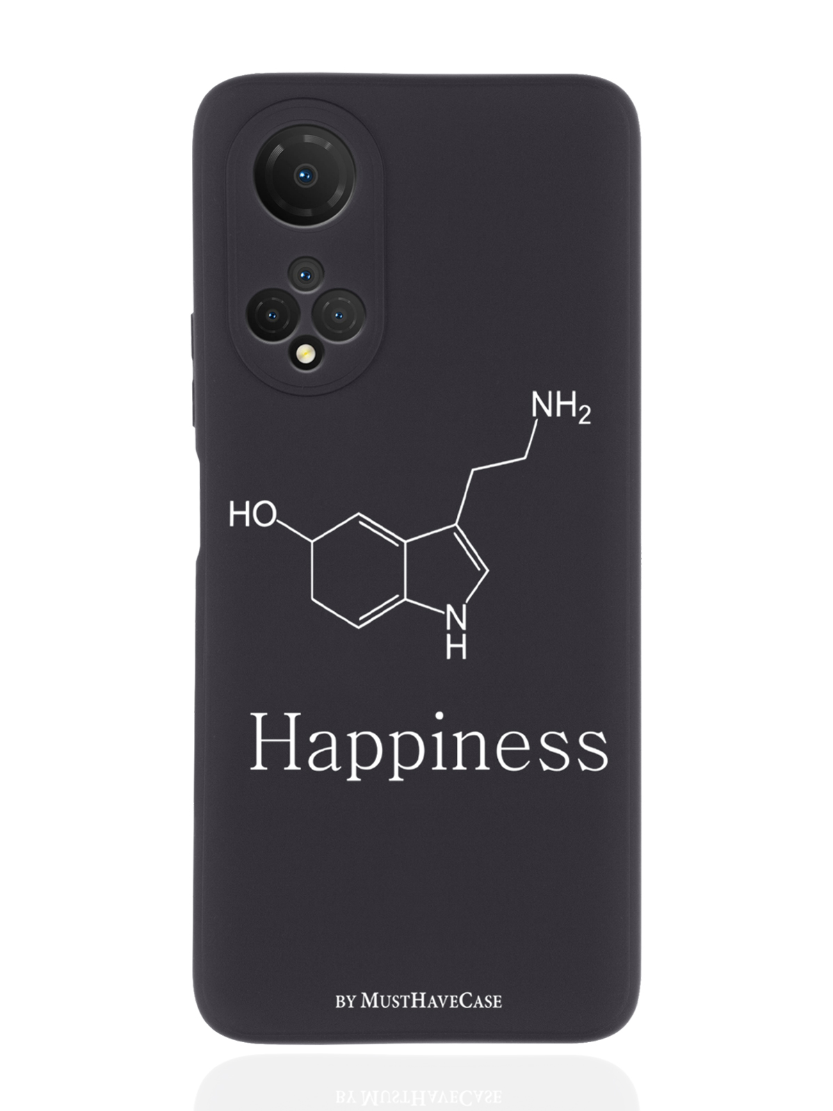 

Чехол MustHaveCase для Honor X7 Молекула счастья черный, Черный;белый