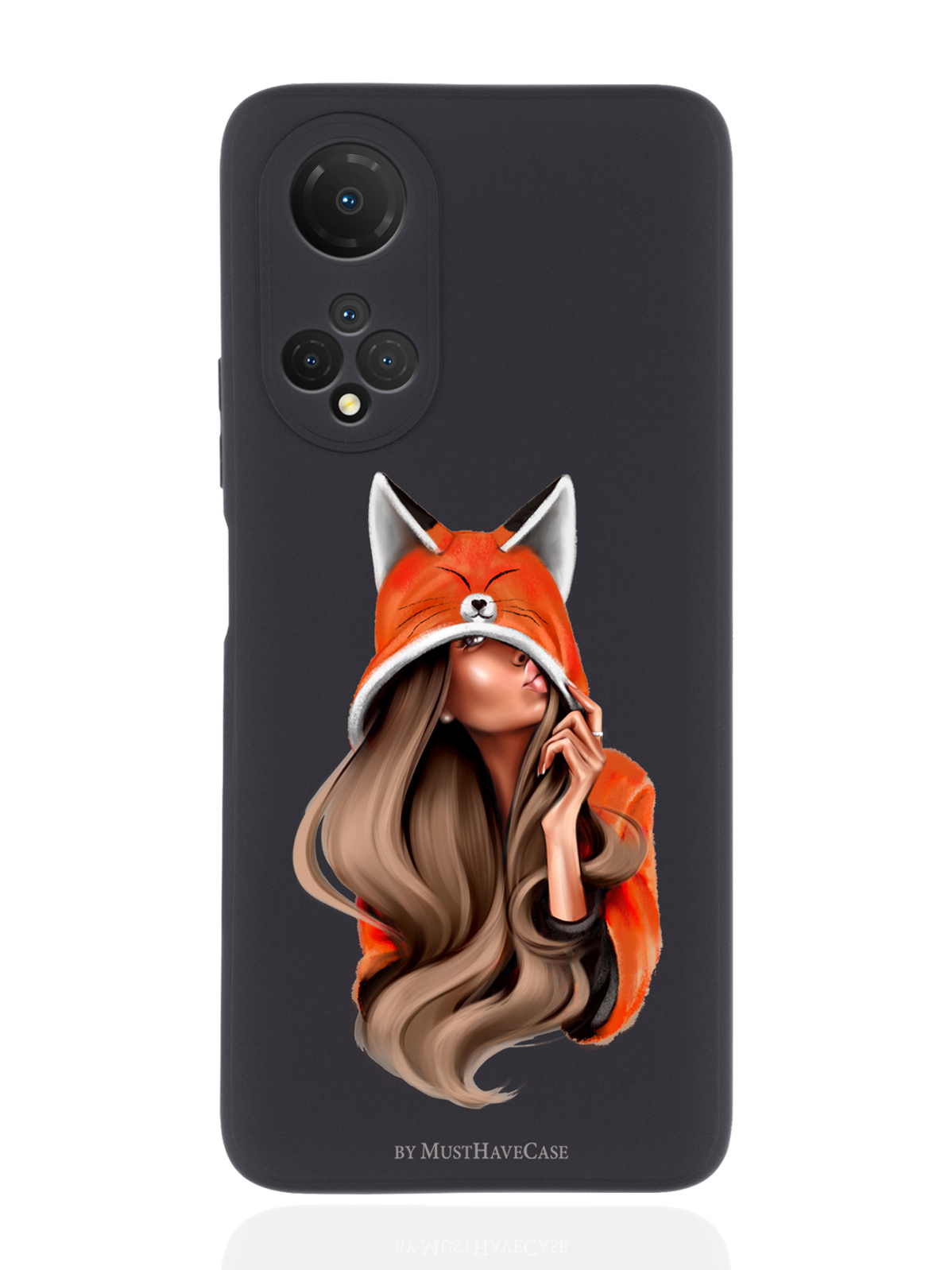 

Чехол MustHaveCase для Honor X7 Foxy Girl/Лисичка черный, Оранжевый;черный