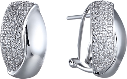 

Серьги женские из серебра Джей Ви SE01678CZZSW-1, фианит