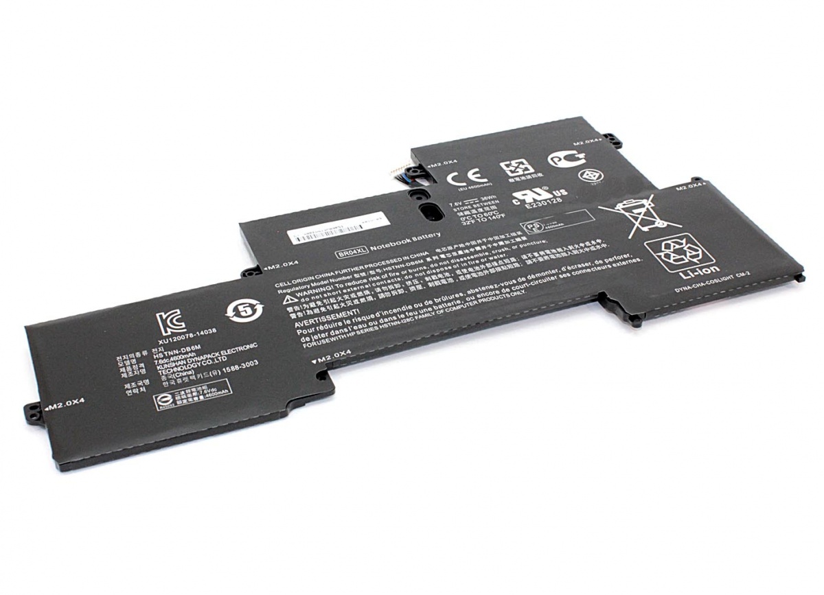 

Аккумуляторная батарея для ноутбука HP EliteBook 1020 G1 Series, p/n: BR04XL, 7.6V (40Wh)