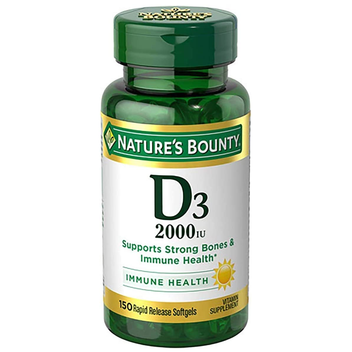 

Витамин D3 Natures Bounty Vitamin D3 2000 IU 150 капсул, Vitamin D3 2000 IU