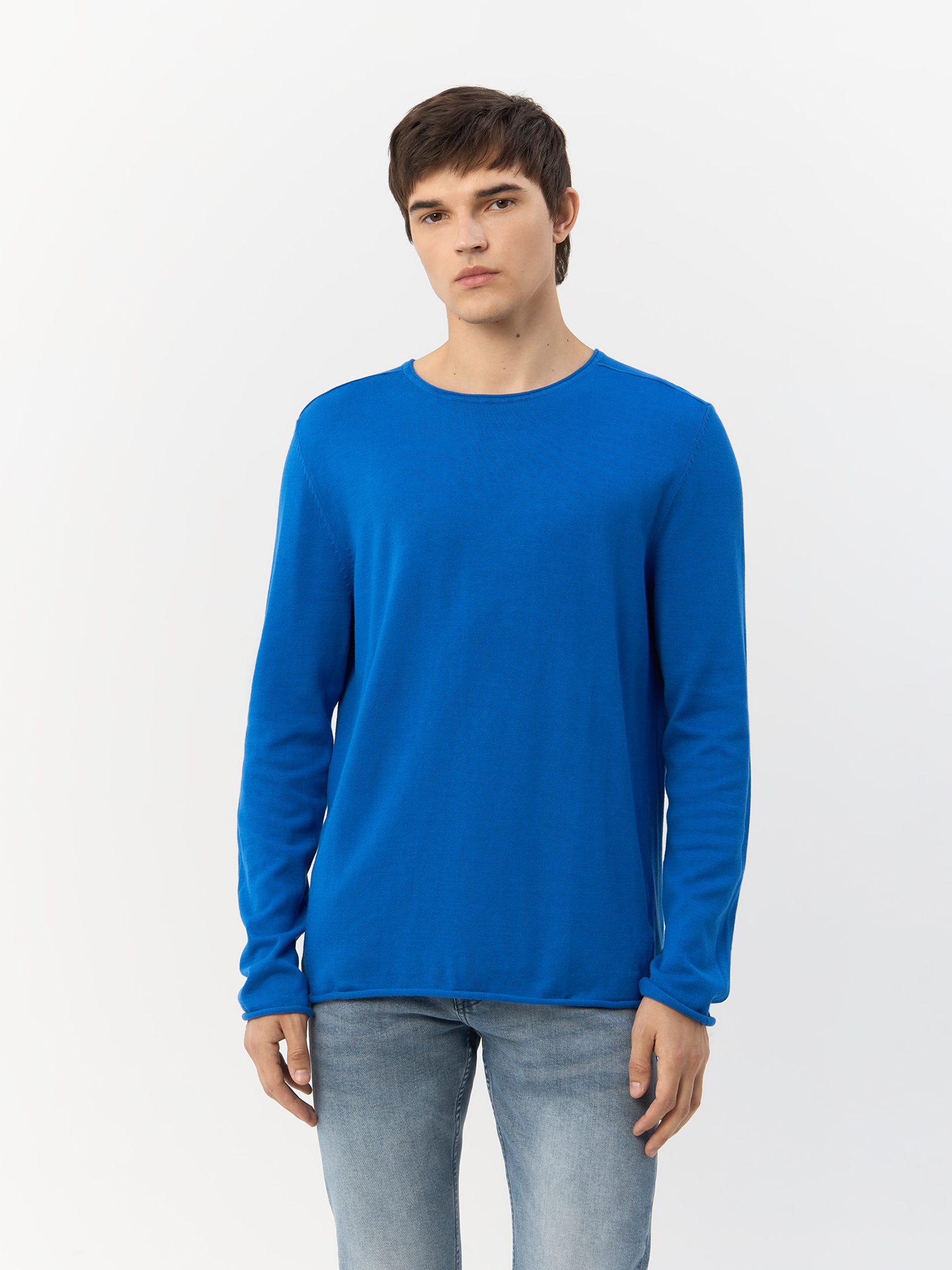 

Джемпер мужской QS by s.Oliver 2138635/5539 синий M, 2138635