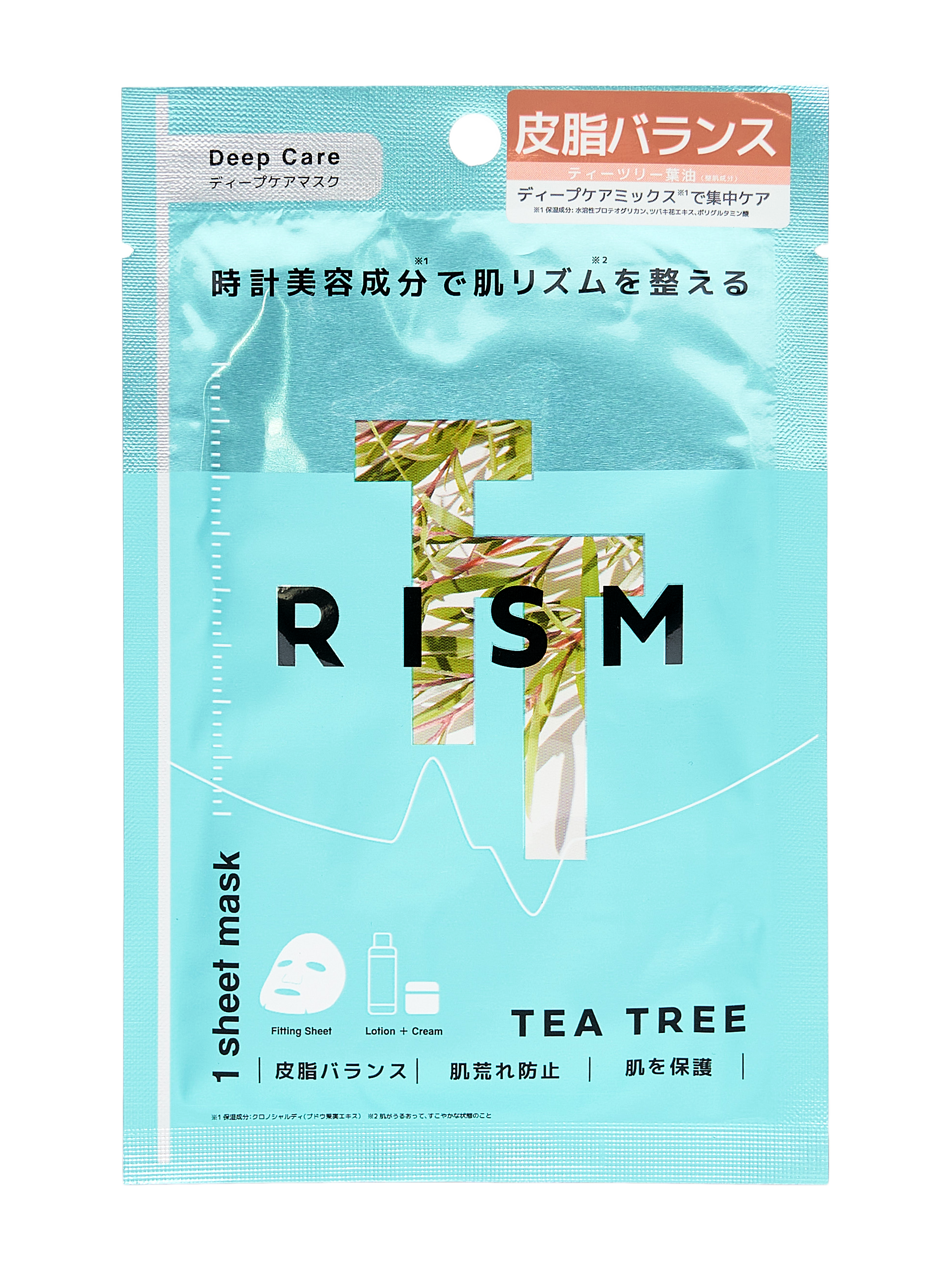 Тканевая маска Rism интенсивный уход с маслом чайного дерева Нормализация кожно-жирового б 561₽