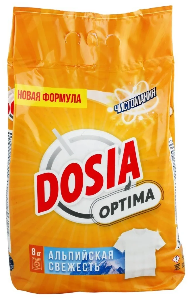 фото Порошок стиральный dosia optima альпийская свежесть, 8 кг