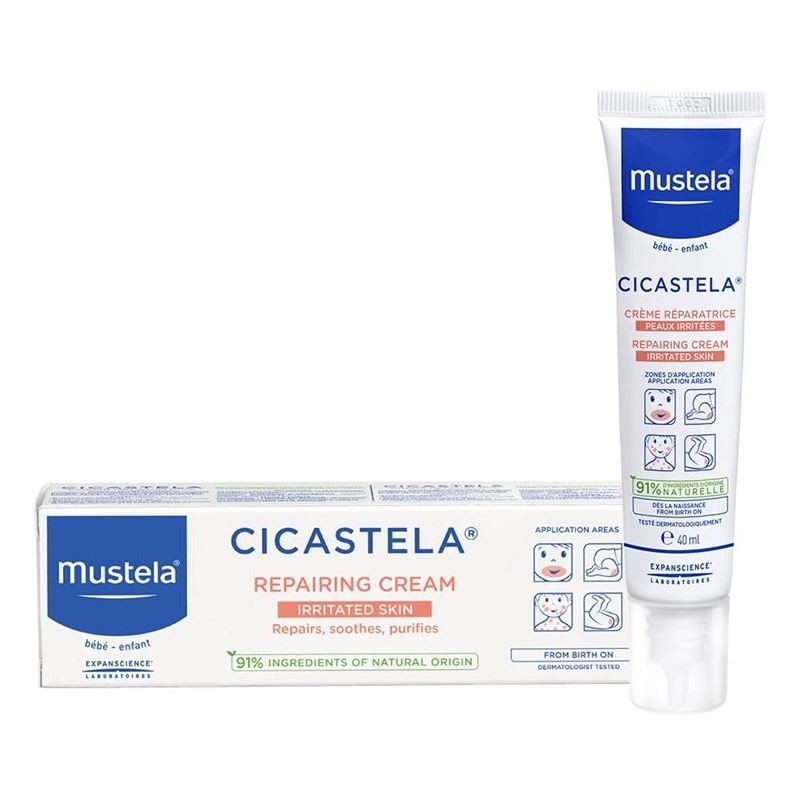 Крем восстанавливающий увлажняющий Mustela bebe cicastela, 40 мл крем детский mustela 50 мл