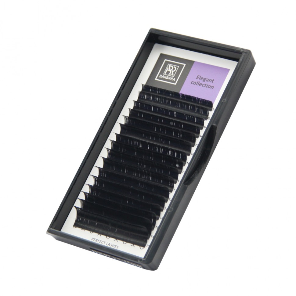 

Чёрные ресницы BARBARA Elegant Микс D 0.15 7-15
