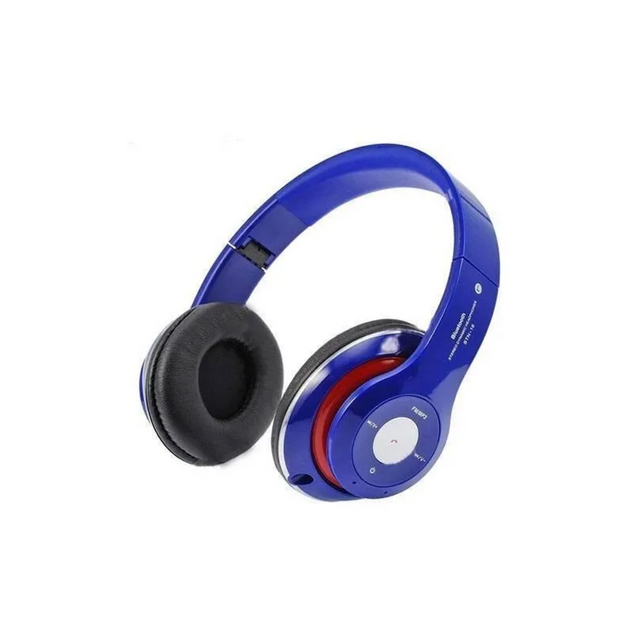 фото Беспроводные наушники-плеер stn-16 stereo headphones синий nobrand