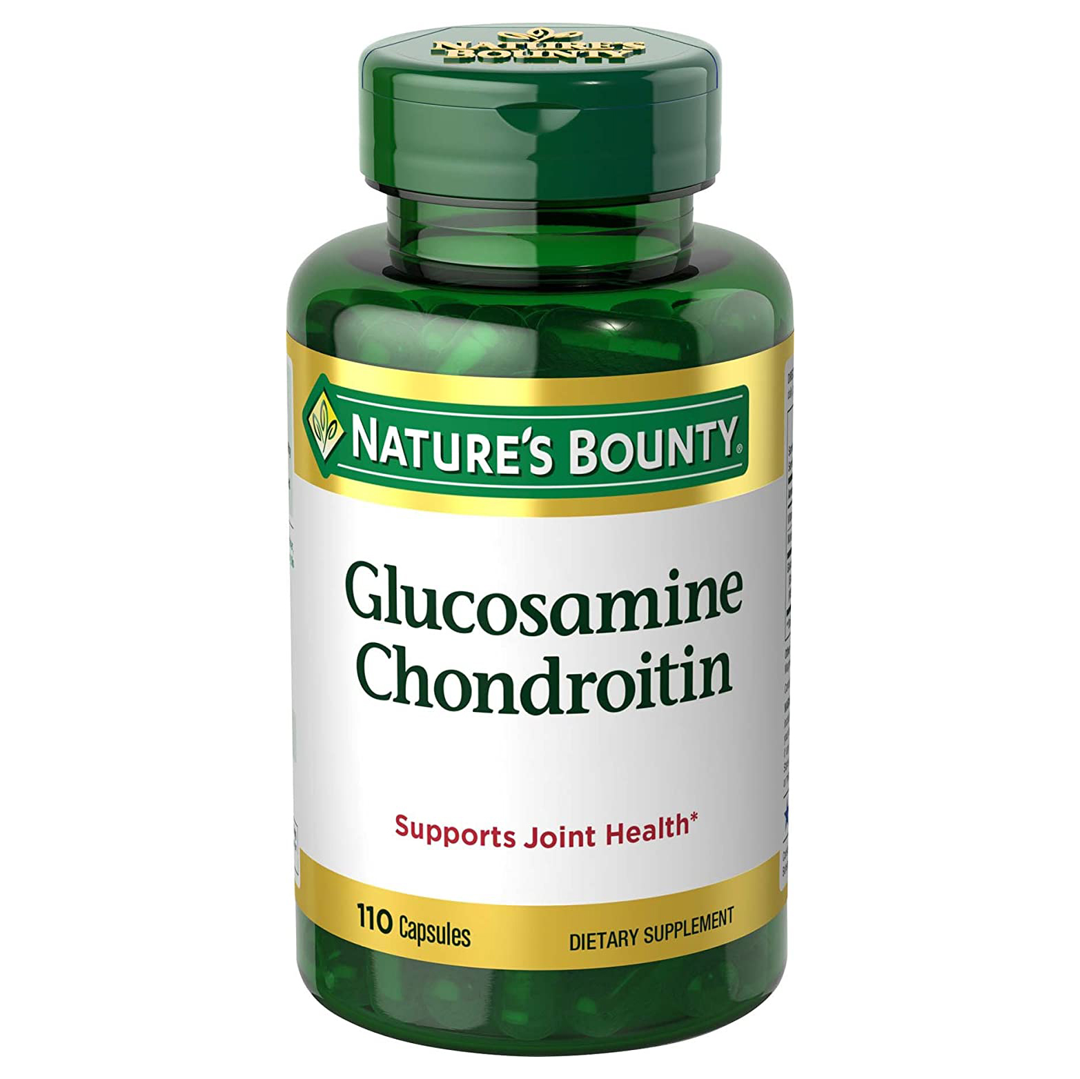 Для суставов и связок, Natures Bounty Glucosamine Chondroitin - 110 капсул