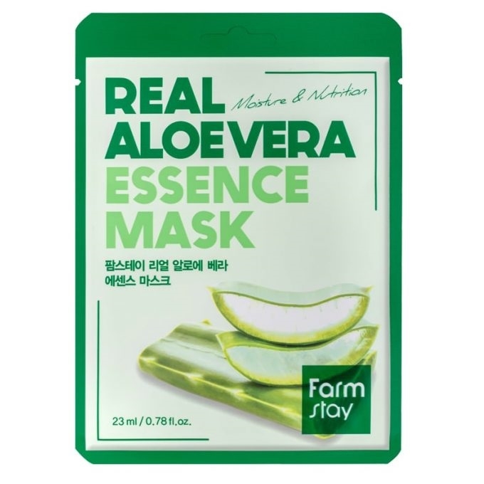 Купить Маска тканевая для лица с экстрактом алоэ FarmStay Real Aloe Vera Essence Mask 23 мл